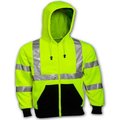 Tingley Rubber Tingley® S78122 Class 3 Hooded Sweatshirt, Fluorescent Lime, Medium S78122.MD